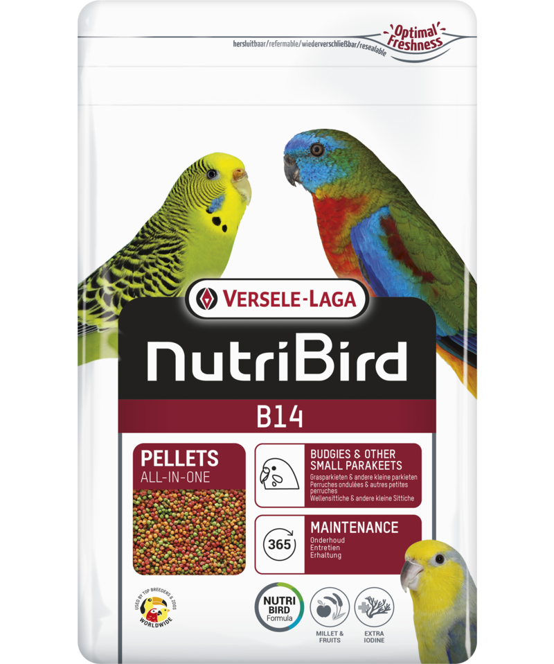 nutribird B-14 כופתיות לתוכונים ופרקיטים 3 ק"ג