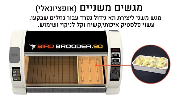 אומנת לתוכים בעלי כנף - Rcom Bird Brooder 90 (BL500 ) – תמונה 5