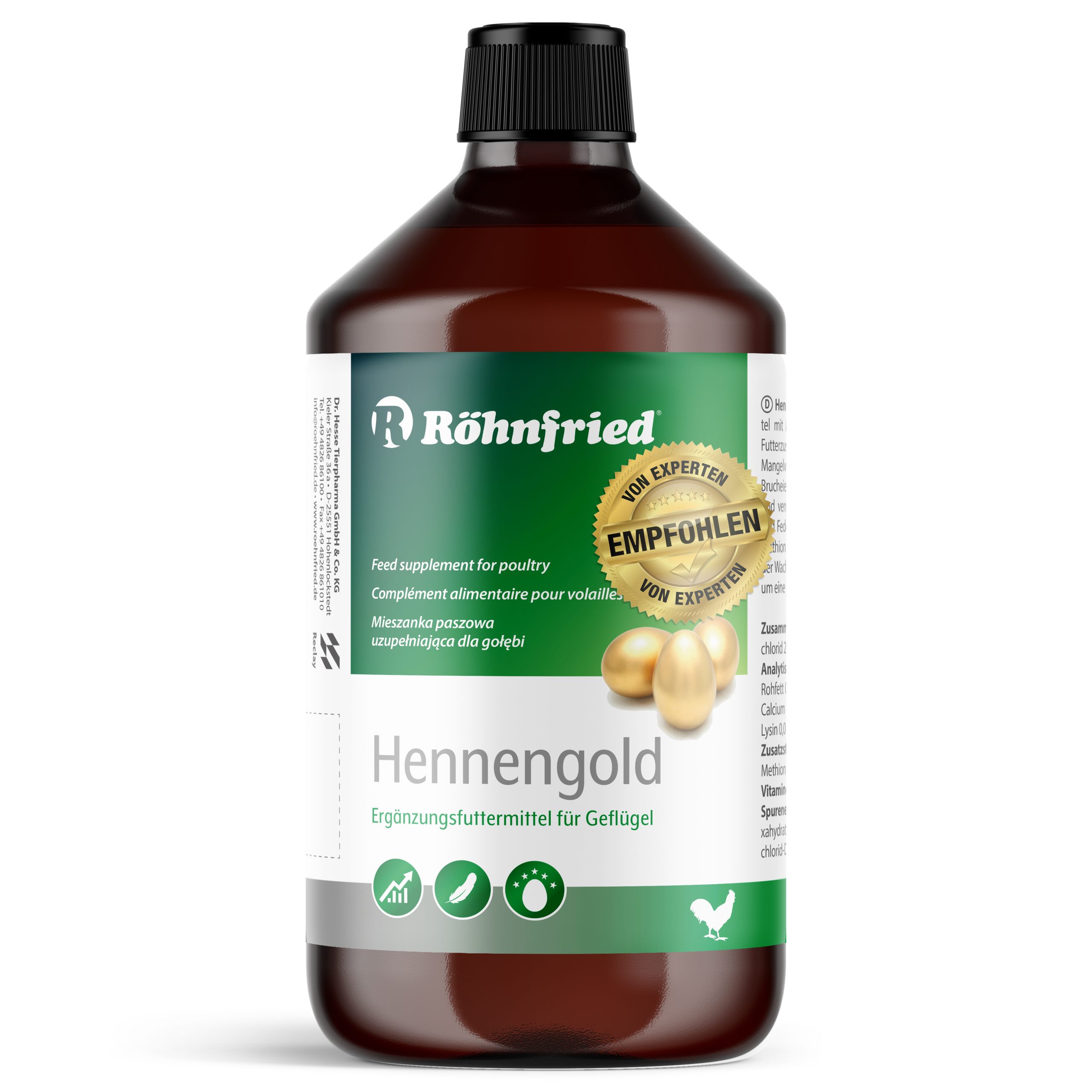 Hennengold מוצר מצוין לביצים הננגולד 1000 מ"ל – תמונה 2