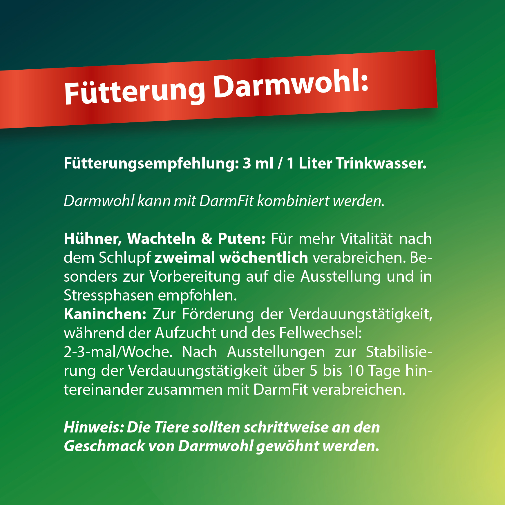 Rohnfried Darmwohl (אורגנו ואוזנה ברבטה לעיכול מושלם). למכרסמים ועופות ויונים – תמונה 5