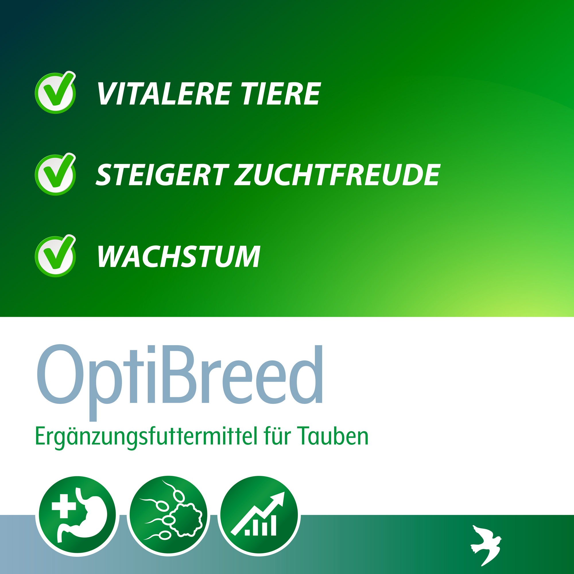 Rohnfried Optibreed (משפר את הצמיחה של יונים צעירות) ליונים וציפורים 1 ק"ג. – תמונה 3