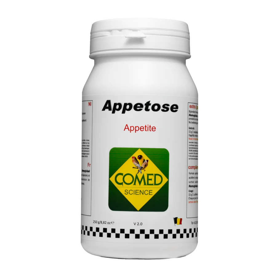 Appetose Bird מזון משלים לתוכים לעידוד התיאבון - 250 גרם COMED