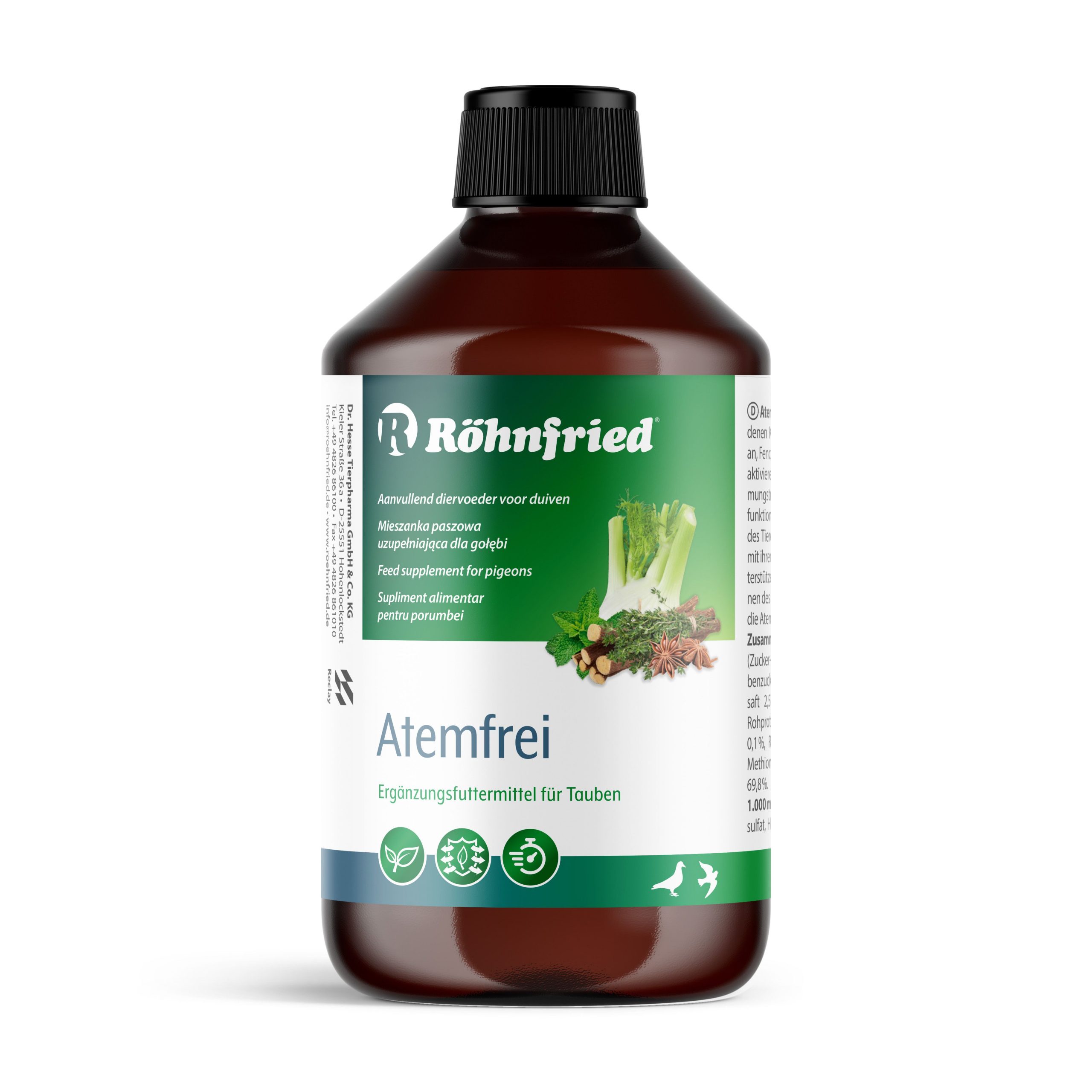 Atemfrei אטמפרי משחרר את דרכי הנשימה ומחזק את התגובה החיסונית חצי ליטר