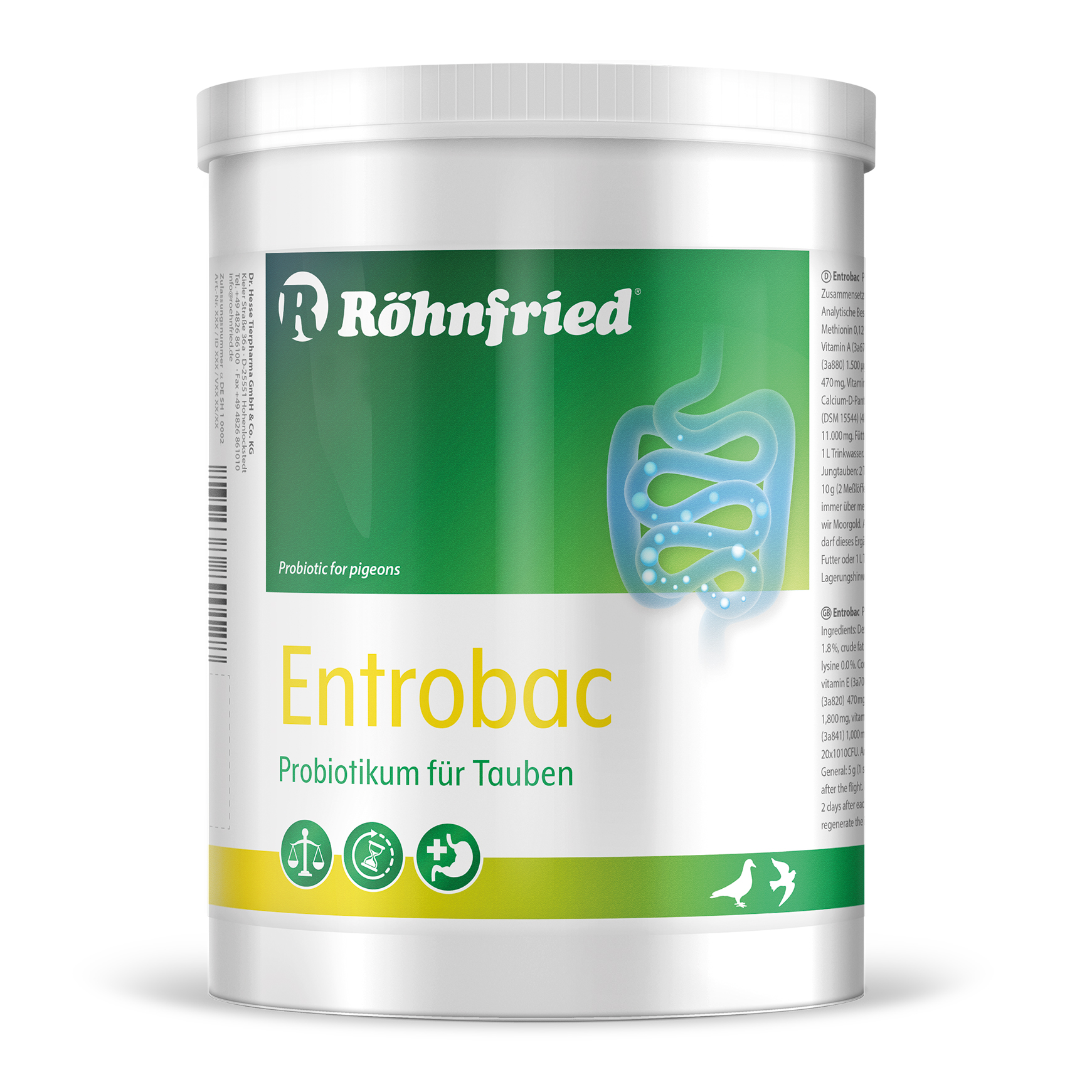 Entrobac פרוביוטיקה וחיידקים טובים למערכת העיכול 600 ג"ר