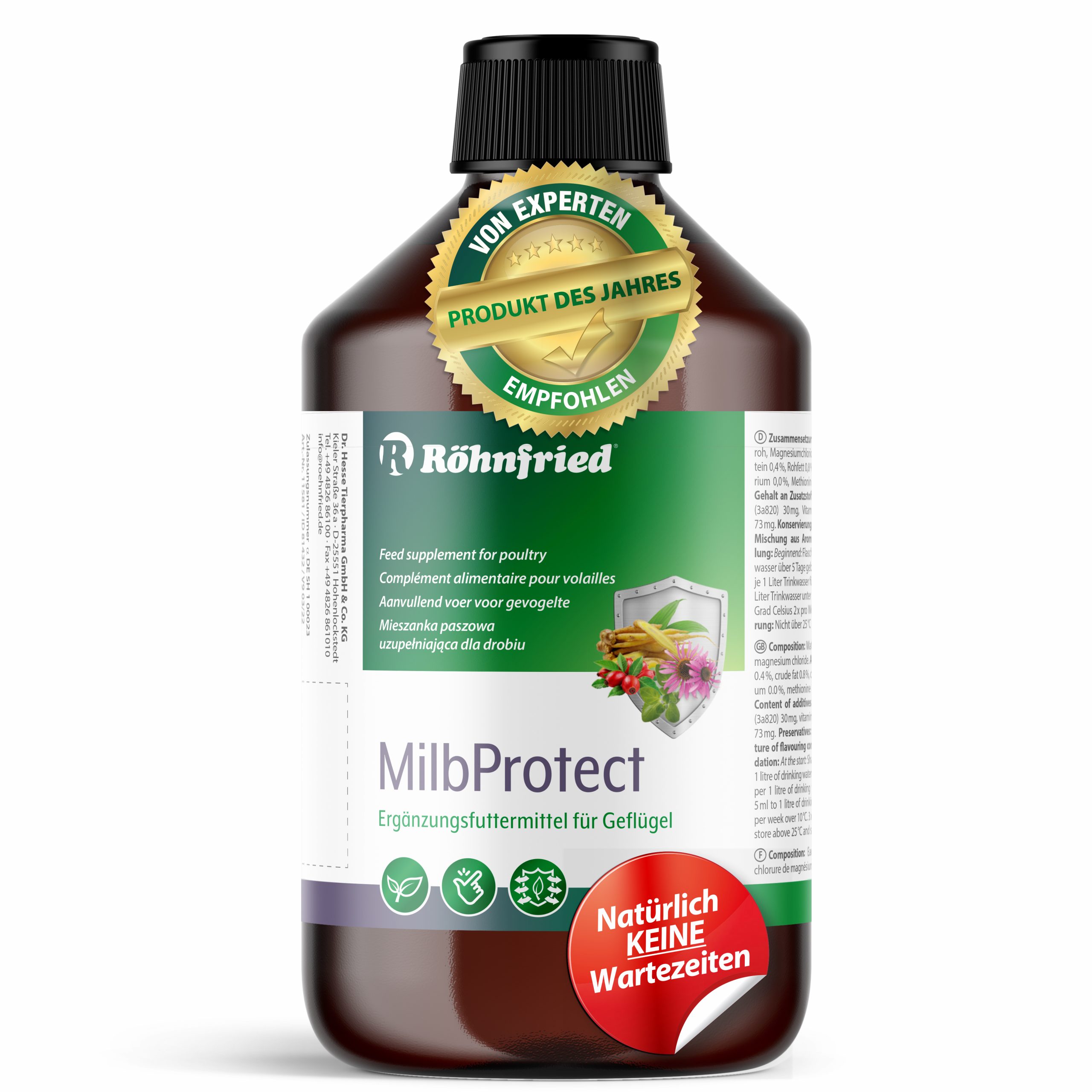 MilbProtect טיפול נגד כינים לבעלי כנף הסובלים מהדבקה רצינית של טפילים