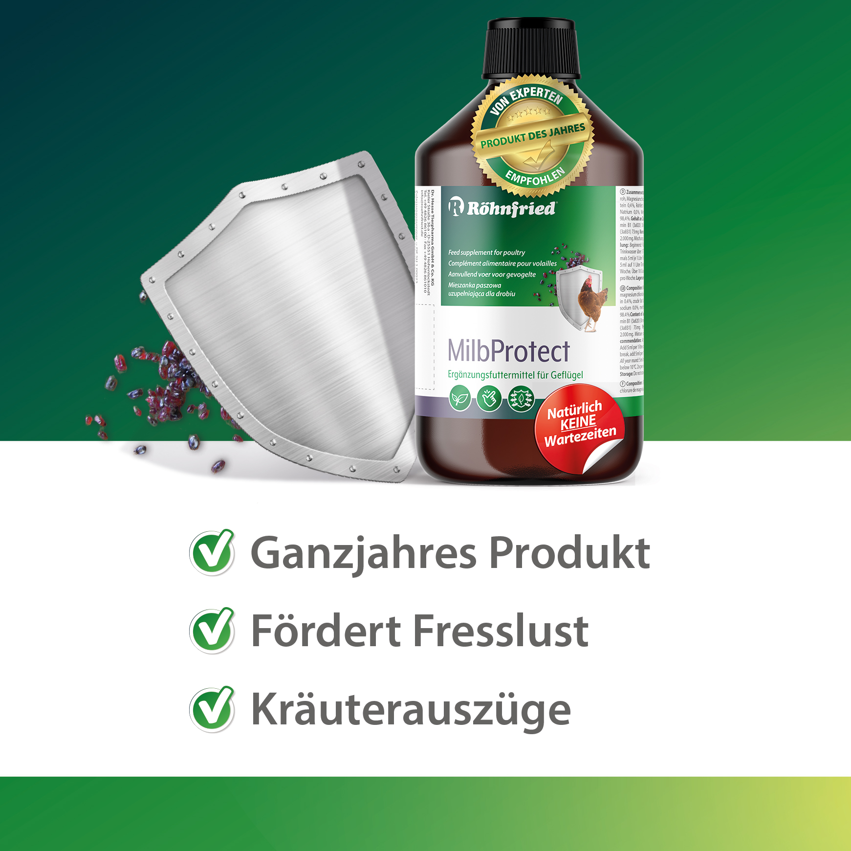 MilbProtect טיפול נגד כינים לבעלי כנף הסובלים מהדבקה רצינית של טפילים – תמונה 4