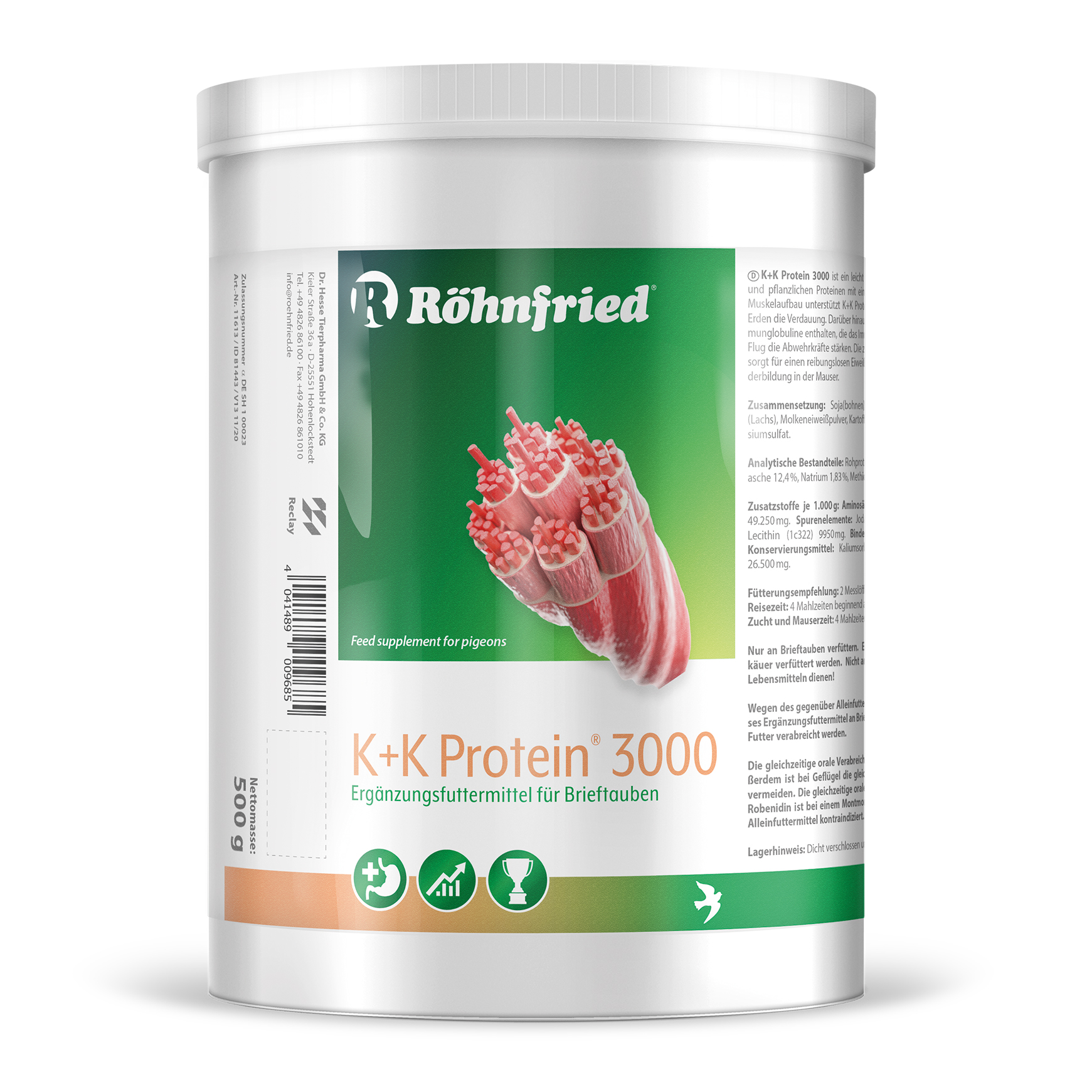 K+K חלבון 3000 Protein Rohnfried כולל יוד