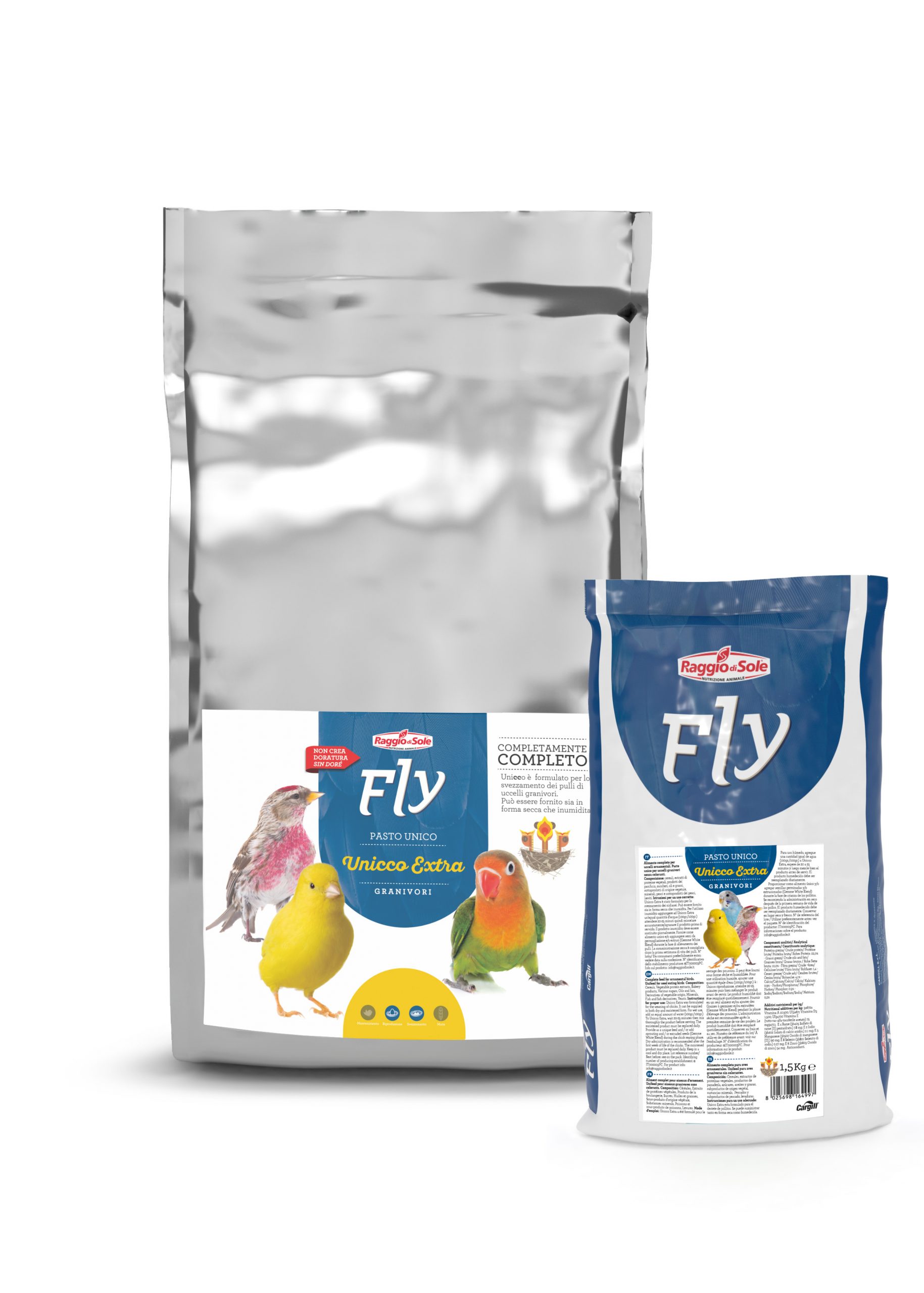 מזון ביצים לציפורי בר וציפורי צבע 4 ק"ג FLY