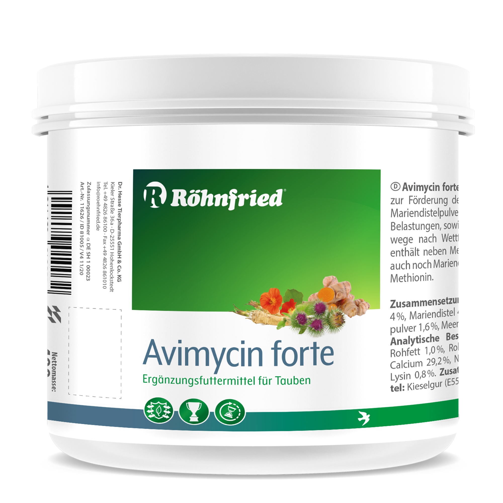 Rohnfried Avimycin Forte, 100% אנטיביוטיקה טבעית המנקה ומחטא את דרכי הנשימה תוך ניקוי רעלים מהכבד