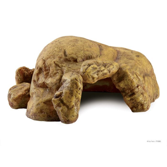 אקזוטרה מערת מסתור מידה XL לזוחלים (PT2933) Exo Terra Reptile Cave Size X-Large