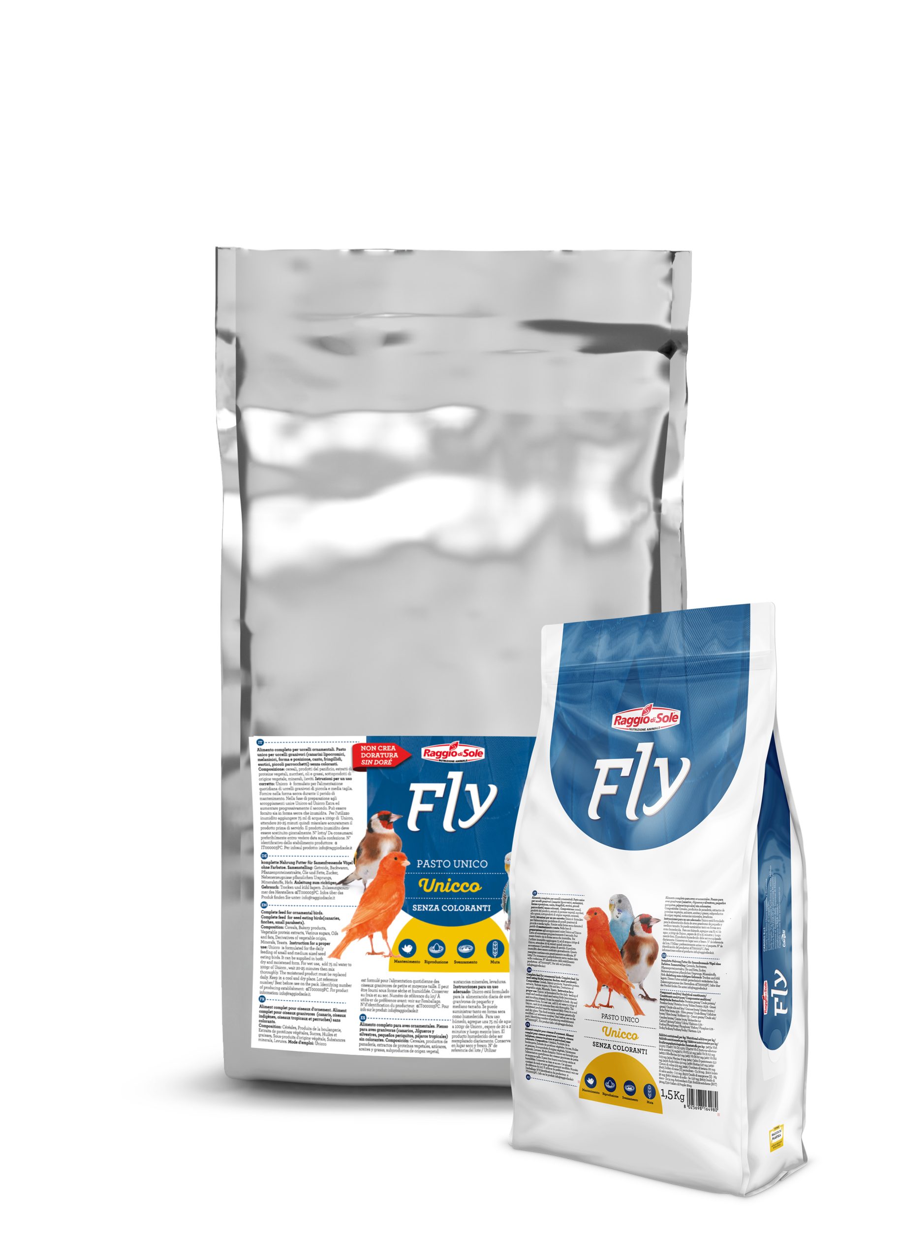 מזון ביצים לפינקים כנרים ותוכים 1.5 ק"ג FLY