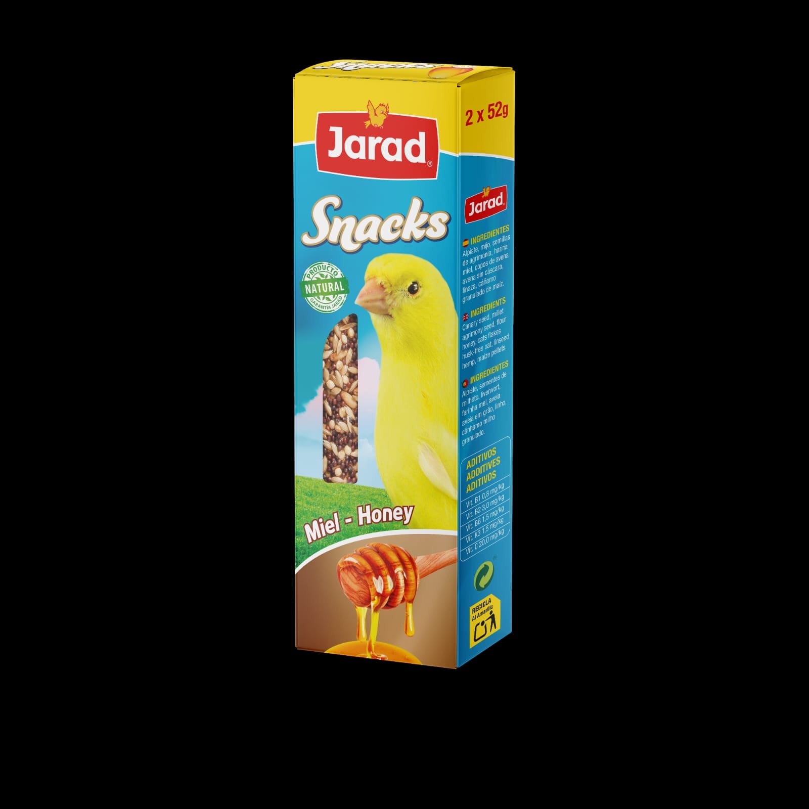 זוג מקלות דבש וזרעים לכנרים ופינקים