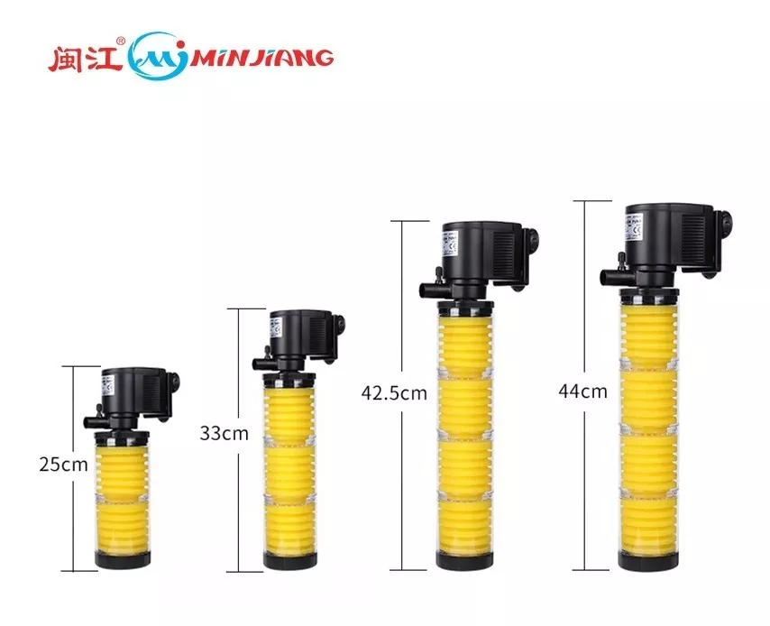פילטר פנימי 1200 ליטר לשעה לאקווריום 3 כוסות MINJIANG JZ-F1301 – תמונה 8