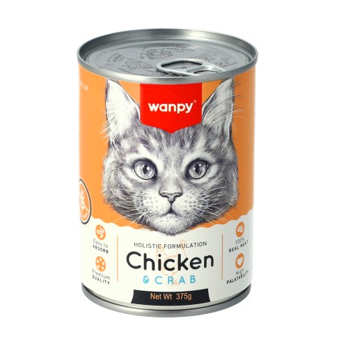 שימור וונפי פטה עוף וסרטן 375 גרם WANPY