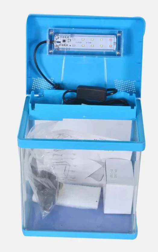 אקווריום בצבע תכלת דגם PF200 בנפח 4 ליטר. – תמונה 3