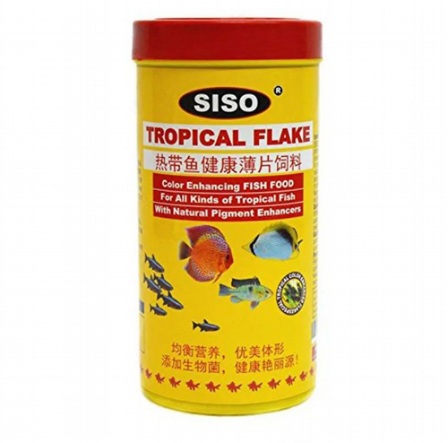 מזון פתיתים לדגים טרופיים 1 ליטר של חברת SISO – תמונה 2