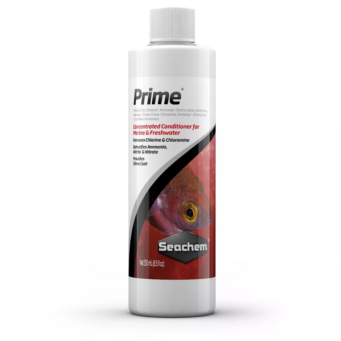 Prime אנטי כלור פריים מרכך מים לאקווריום מים מתוקים ומלוחים 250 מ"ל