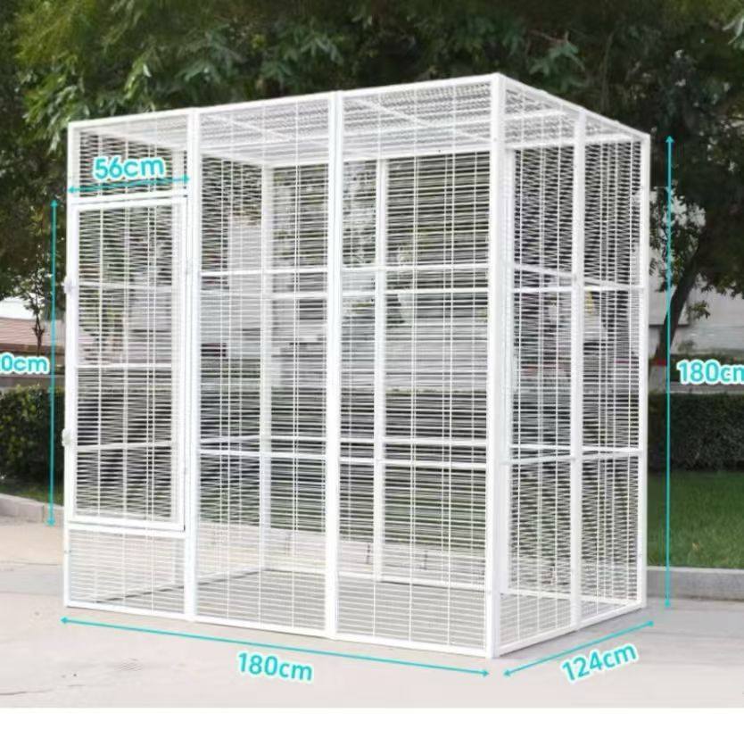 כלוב גדול לבית או לחצר 180/124/180 בצבע שחור
