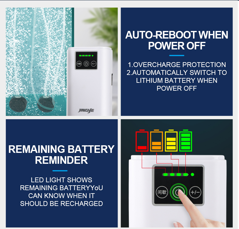 משאבת אוויר נטענת 2 יציאות YE-LD30 3.5W – תמונה 8