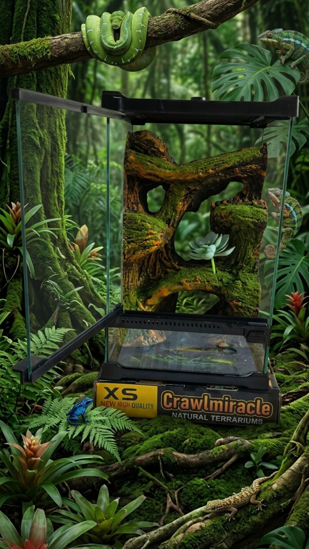 טרריום דקורטיבי "Vertical Jungle" דגם 20x20x32 – תמונה 2