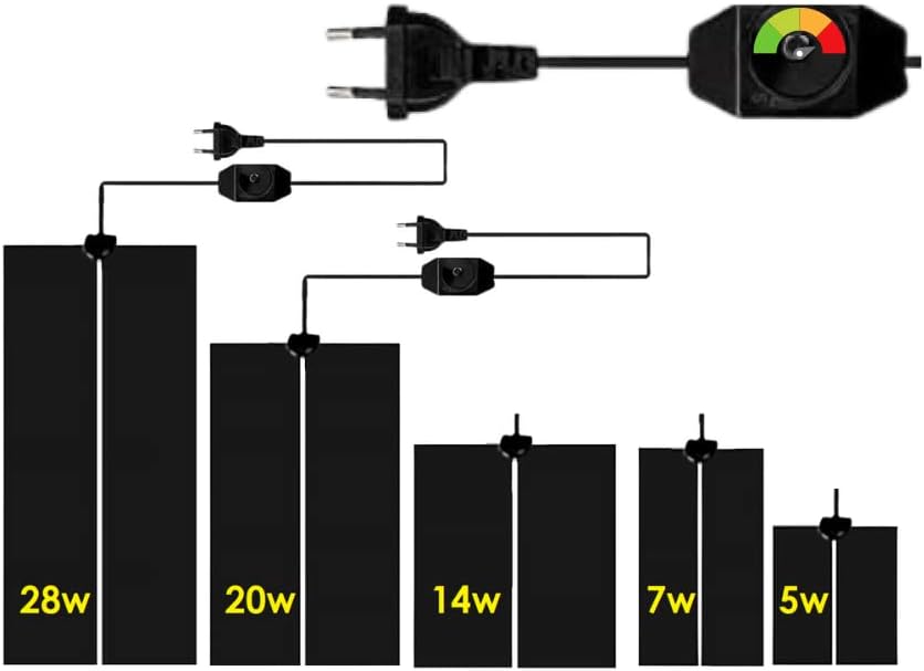 משטח חימום קטן לזוחלים Crawlmiracle 5W | מותאם לטרריום קומפקטי 15/14 ס"מ – תמונה 5